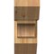 Ekena Millwork Legacy Slat Rough Sawn Bracket w/ Offset Brace, Western Red Cedar, 8"W x 18"D x 18"H BKT0806X18X18LEC06RWR - alternate 3